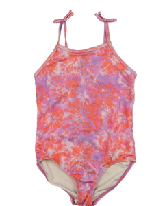 Růžovo-fialové batikované plavky Primark 