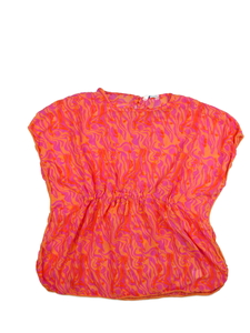 Oranžovo-růžový přehoz přes plavky vel. 170 Primark