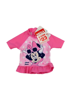 Nové růžové plavkové triko Minnie Disney 