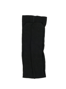 Nové černé žebrované punčocháče 