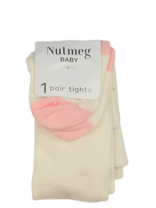 Nové krémovo-růžové punčocháče Nutmeg