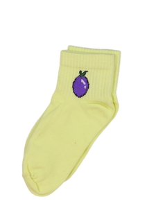 Nové žluté ponožky s ovocem EU 24-26