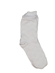 Nové bílé ponožky se srdíčky EUR 27-30