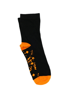 Nové černo-oranžové ponožky EUR 31-36