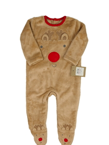 Nový hnědý vánoční overal Nutmeg