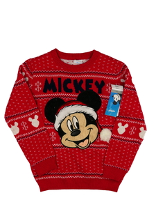 Nový červený vánoční svetr Mickey Disney 