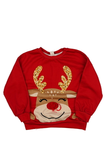 Červená vánoční mikina