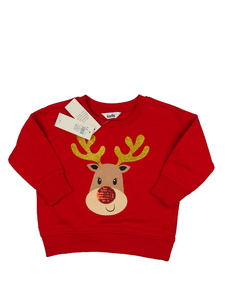 Nová červená vánoční mikina M&Co