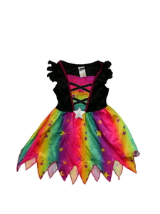 Duhové karnevalové šaty 