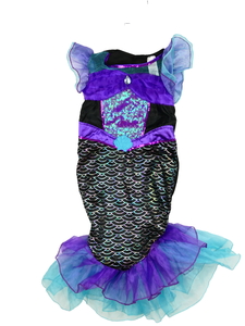 Tmavší karnevalové šaty mořská víla 