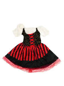 Karnevalové šaty červeno-černo-bílé