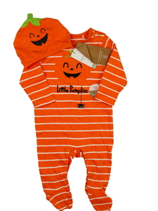 Nový oranžový halloween overal a čepička M&Co