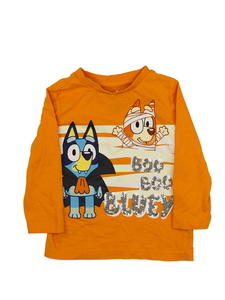 Oranžové halloween triko Bluey 
