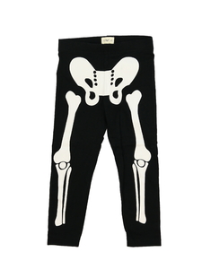 Černé halloween legíny s kostrou F&F