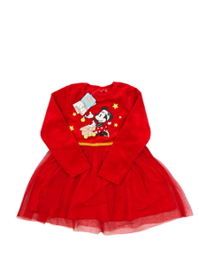 Nové červené krásné vánoční šaty Minnie 