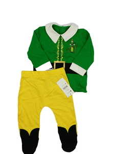 Nový zeleno-žlutý vánoční set Elf George