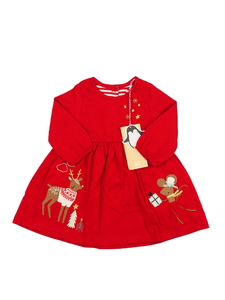 Nové červené vánoční šaty Mothercare