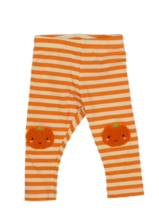 Pruhované halloween legíny s dýní