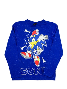 Modré vánoční triko Sonic vel. 170 George