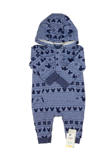 Nový modrý overal s kapucí Mickey George