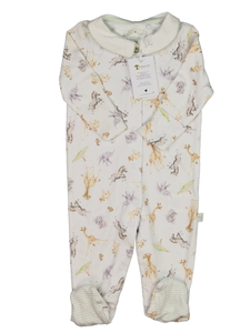 Nový bílý overal se zvířátky 