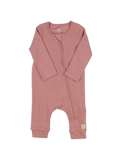 Růžový žebrovaný overal F&F