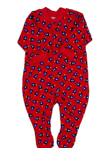 Červený overal s raketou 