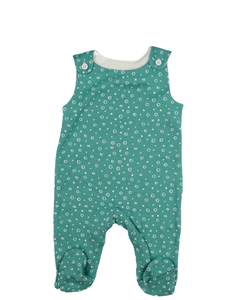 Modrý vzorovaný overal 