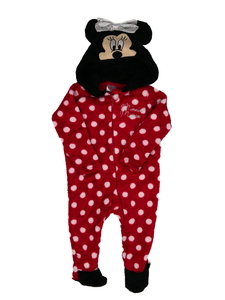 Červený teplejší overal Minnie Disney 