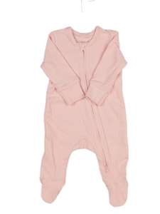 Světle růžový žebrovaný overal George