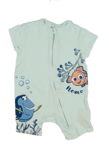 Světle modrý letní overal Nemo Primark 