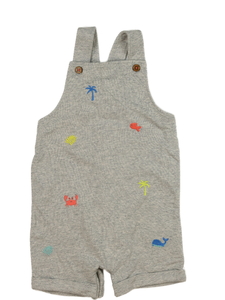 Šedý overal s obrázky s letními motivy Nutmeg