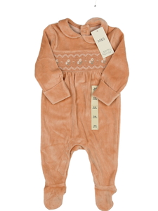 Nový meruňkový semišový overal s límečkem M&S