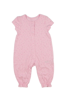 Růžový květinový overal Nutmeg