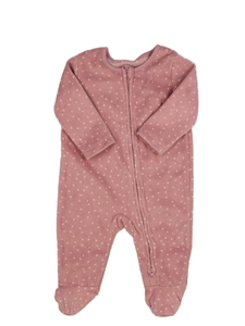 Růžový teplejší overal George