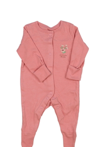 Růžový overal s květinami George