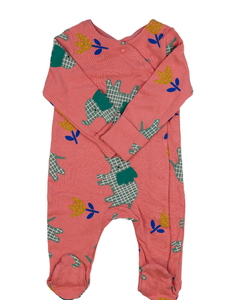 Růžový overal se slony Tu