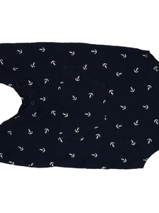 Tmavě modrý overal s kotvami H&M