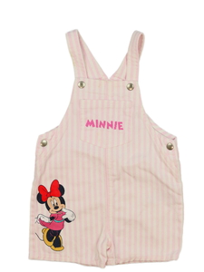 Růžový pruhovaný letní overal Minnie Primark 