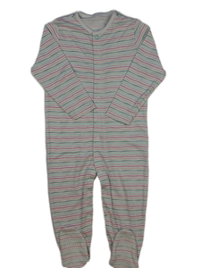 Bílý pruhovaný protiskluzový overal Primark 