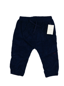 Nové modré manšestrové kalhoty s podšívkou 