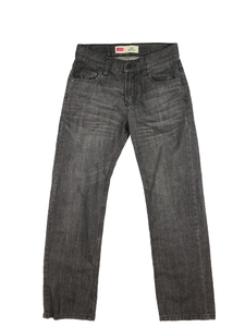 Šedé melírované širší rifle EUR 42 Levi´s 