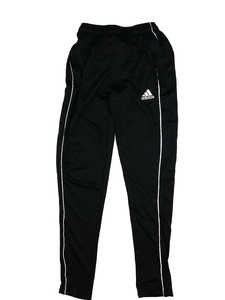 Černé sportovní tepláky vel. 176 Adidas