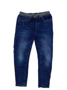 Tmavě modré melírované rifle 