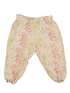 Hnědé květinové tepláčky H&M