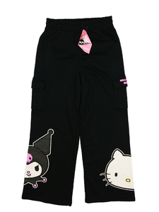 Nové černé široké tepláky Hello Kitty Primark 