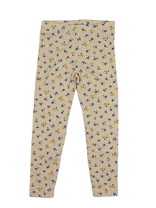 Hnědé květinové legíny M&S