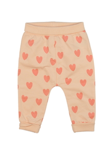Světlé tepláčky se srdíčky Mothercare 