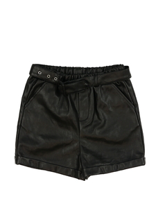 Černé koženkové kraťasy Primark 