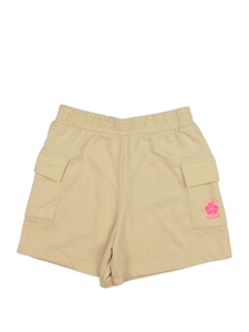 Hnědé teplákové kraťasy s květinou River Island 